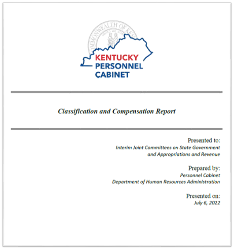 Image of report cover page- logo and report title displayed