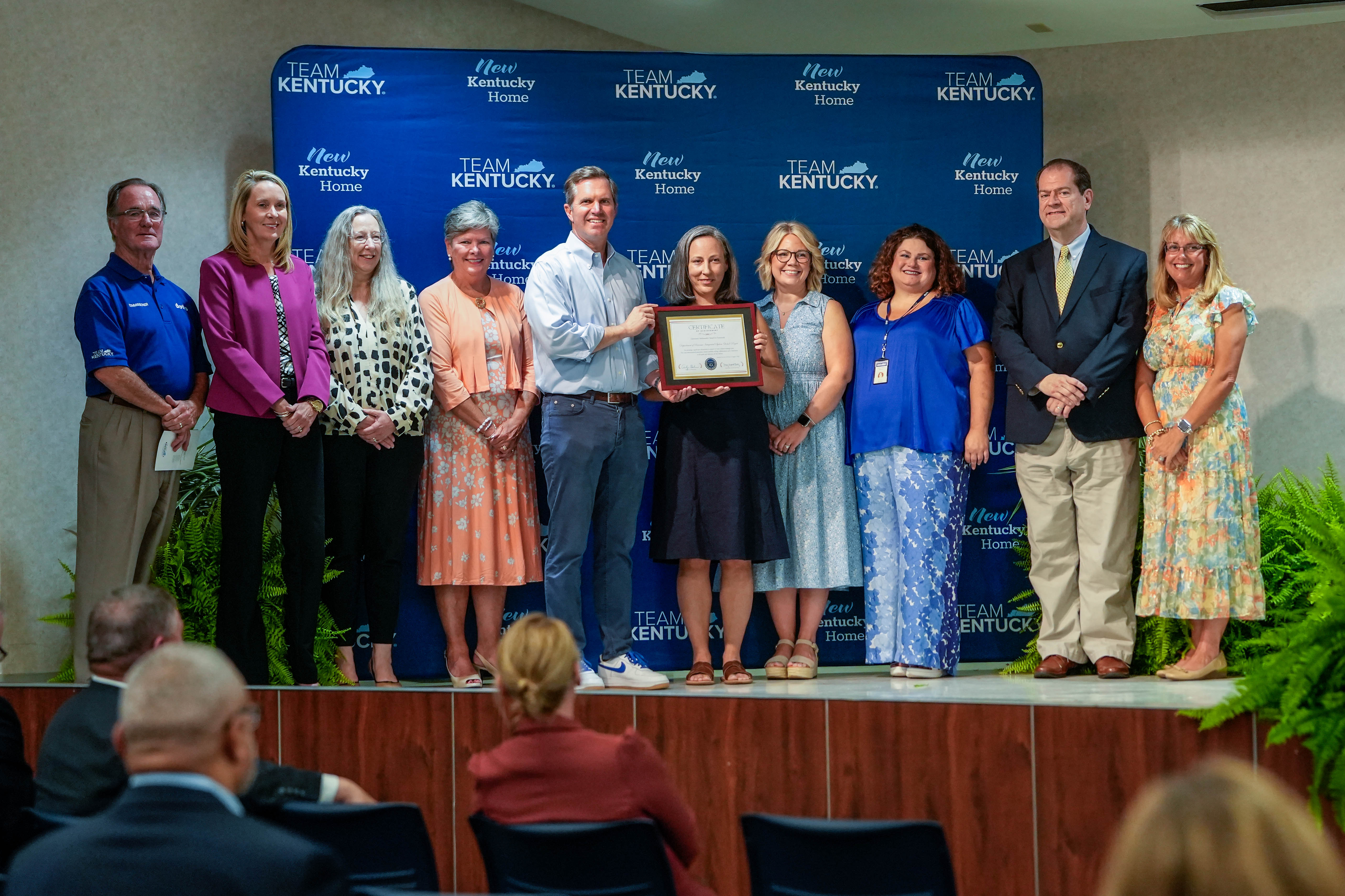 Members of the doris Project accepting the 2026 Governor's Ambassador Award for Teamwork